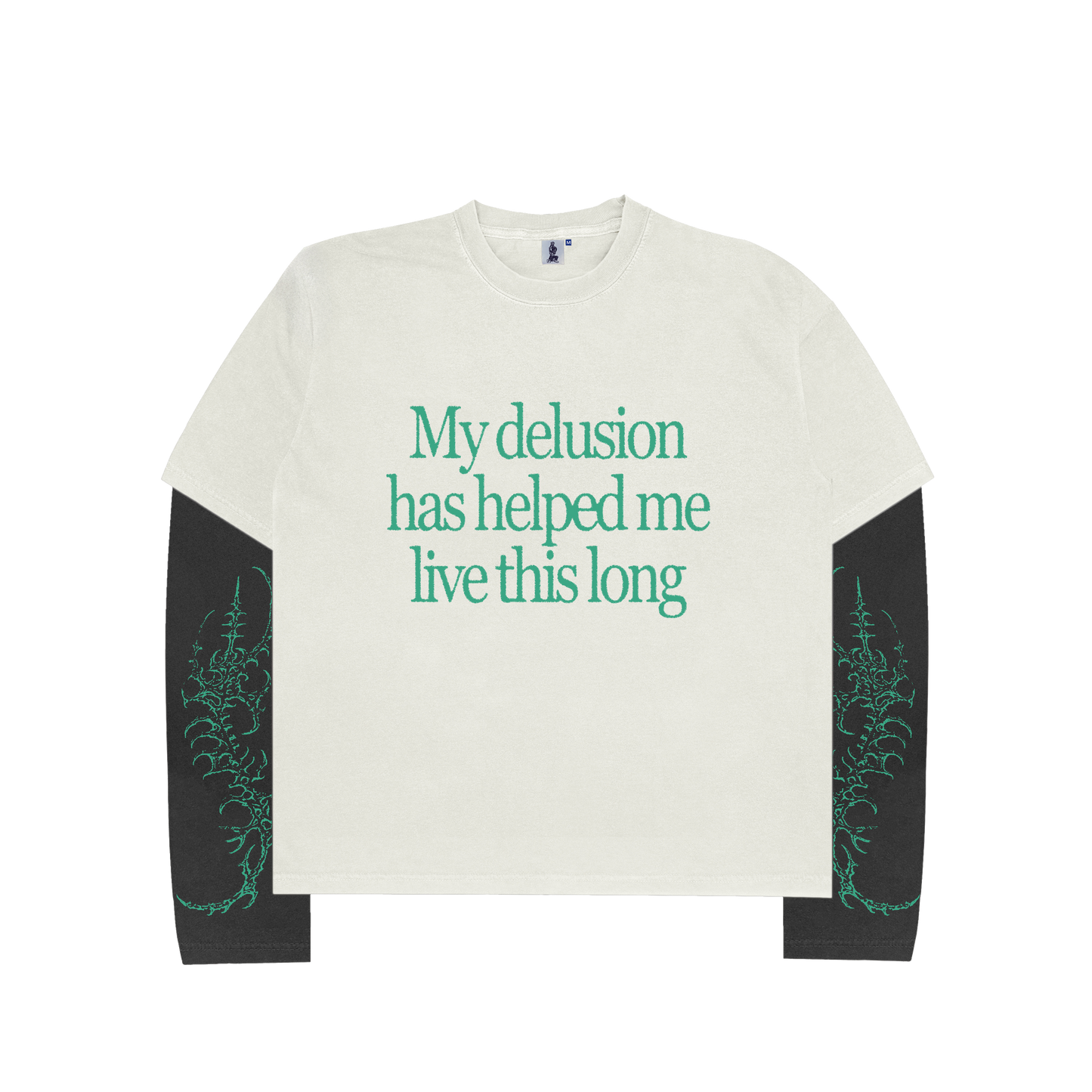 Delusion Layered L/S Tee - White