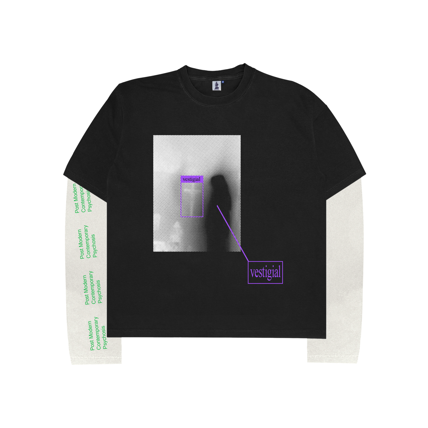 Angel Layered L/S Tee (Black)
