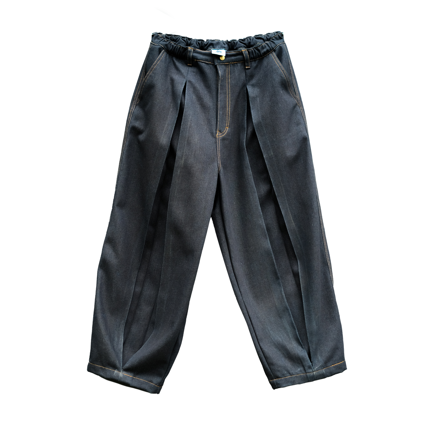Raw Tucked Denim Pants