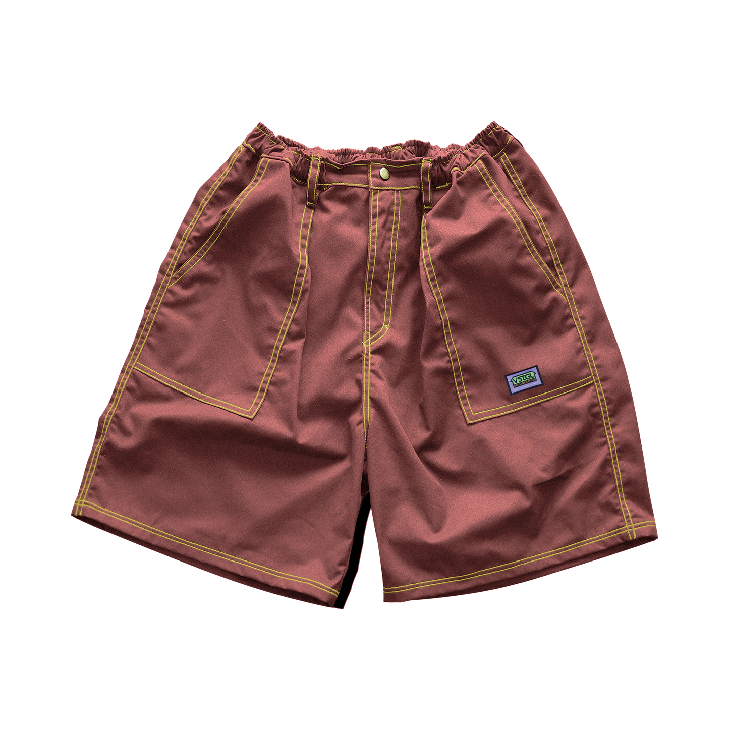 Errand Balloon Shorts - Coral/Yellow