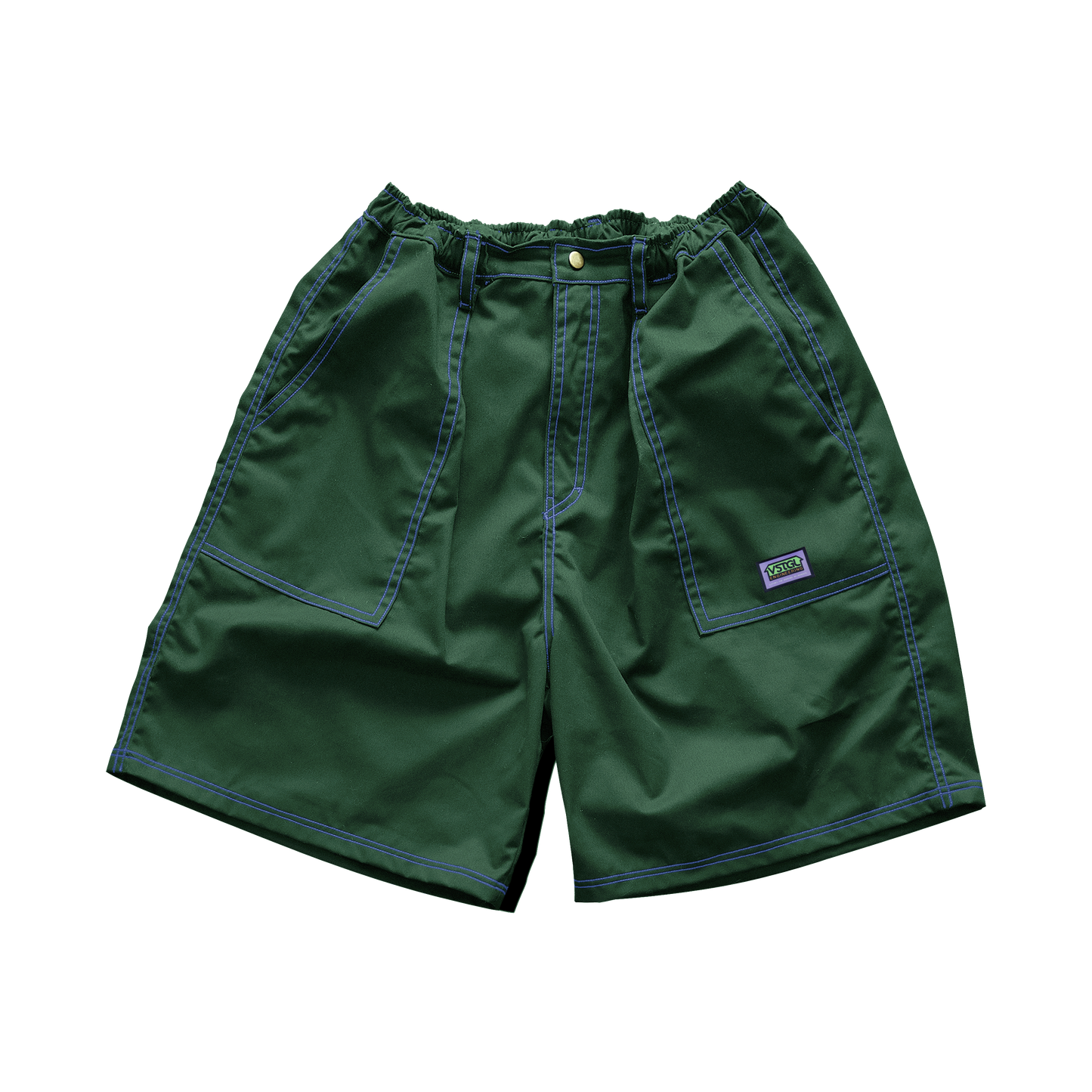 Errand Balloon Shorts - Green/Blue