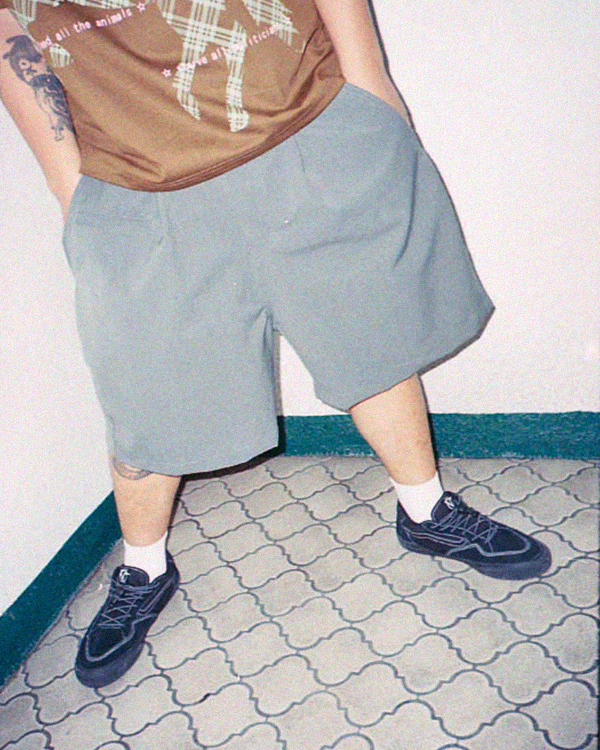Terry Suit Trouser Shorts [Grey]