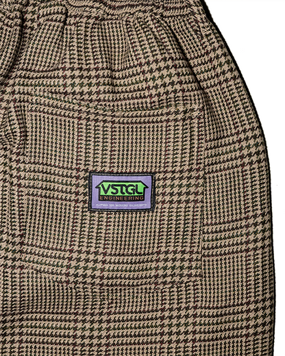 Soft Wool Trouser Shorts [Houndstooth Plaid]