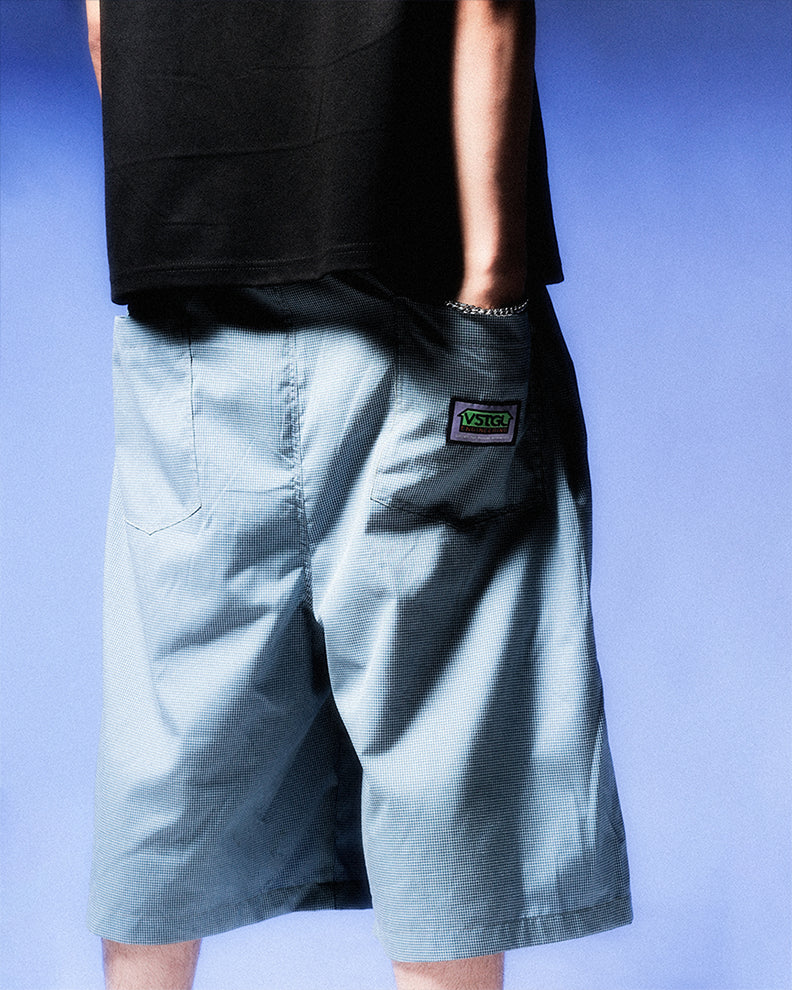 Square Cotton Long Trouser Shorts