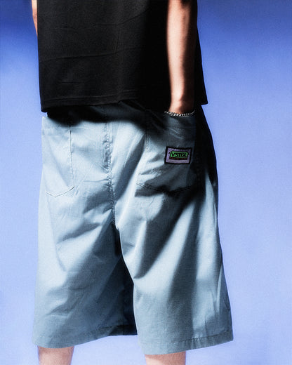 Square Cotton Long Trouser Shorts
