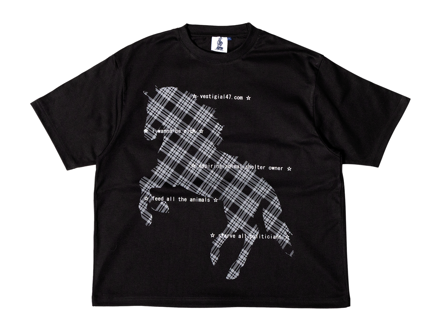 Horse Plaid [Black]