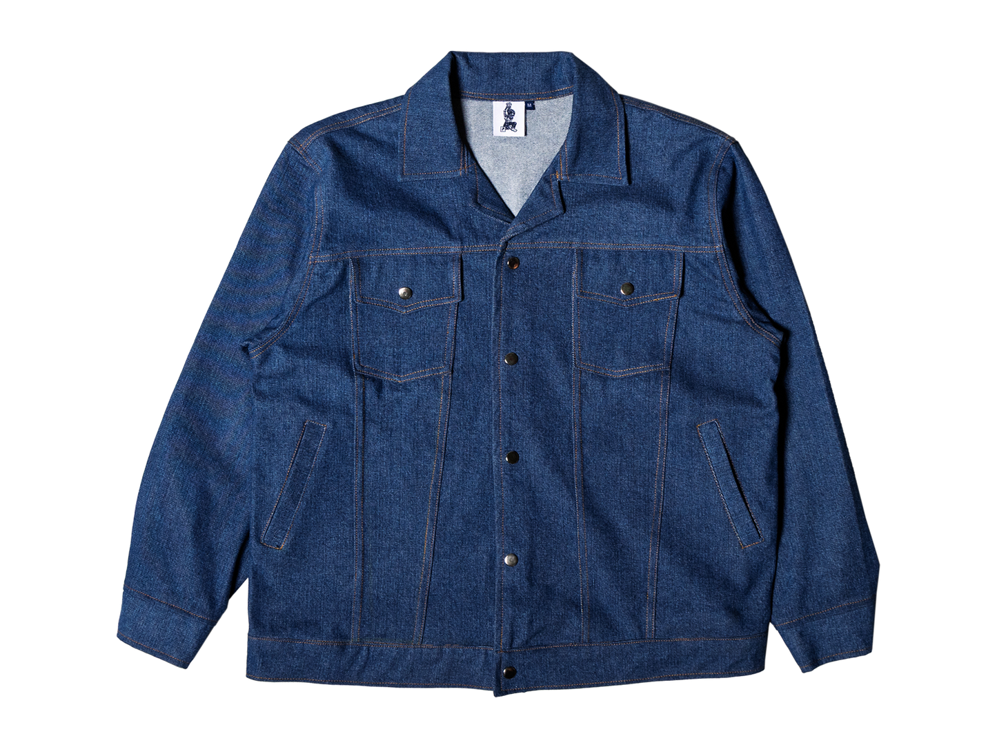 Washed Denim Trucker Jacket [Blue]