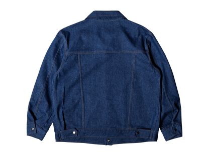 Washed Denim Trucker Jacket [Blue]