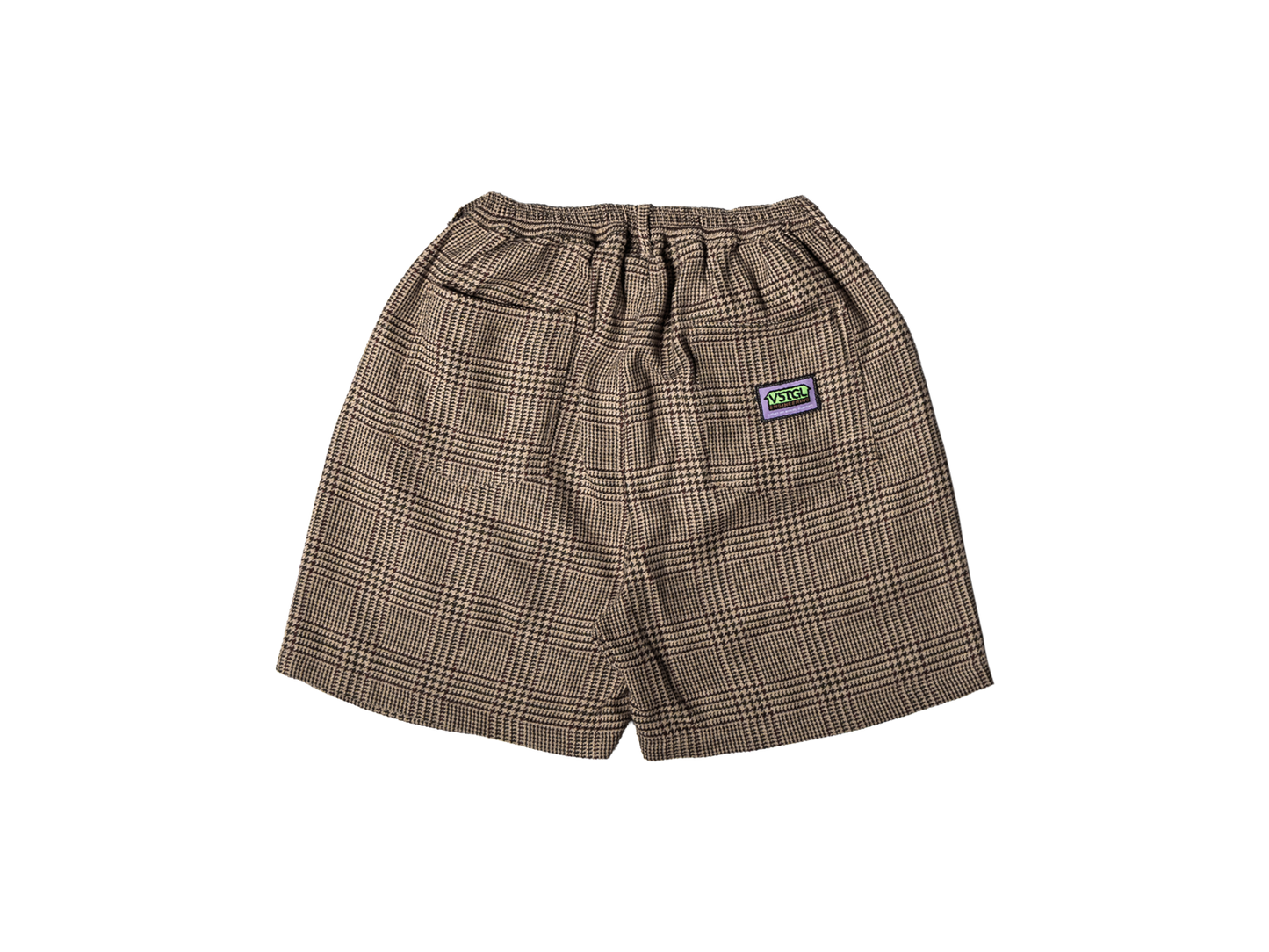 Soft Wool Trouser Shorts [Houndstooth Plaid]