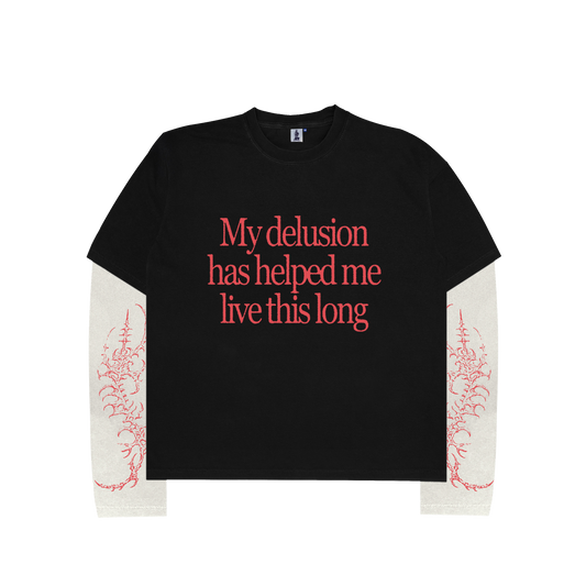 Delusion Layered L/S Tee - Black