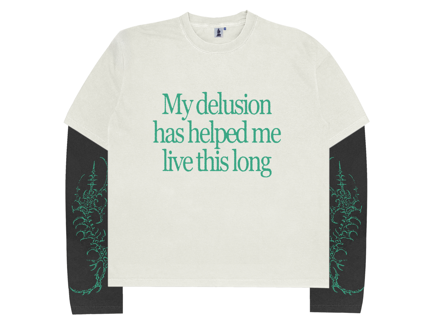 Delusion Layered L/S Tee - White