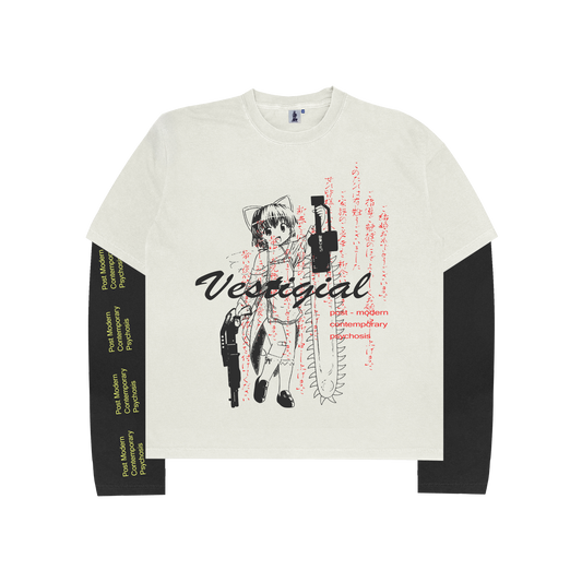 Baka-Chan Layered L/S Tee (White)