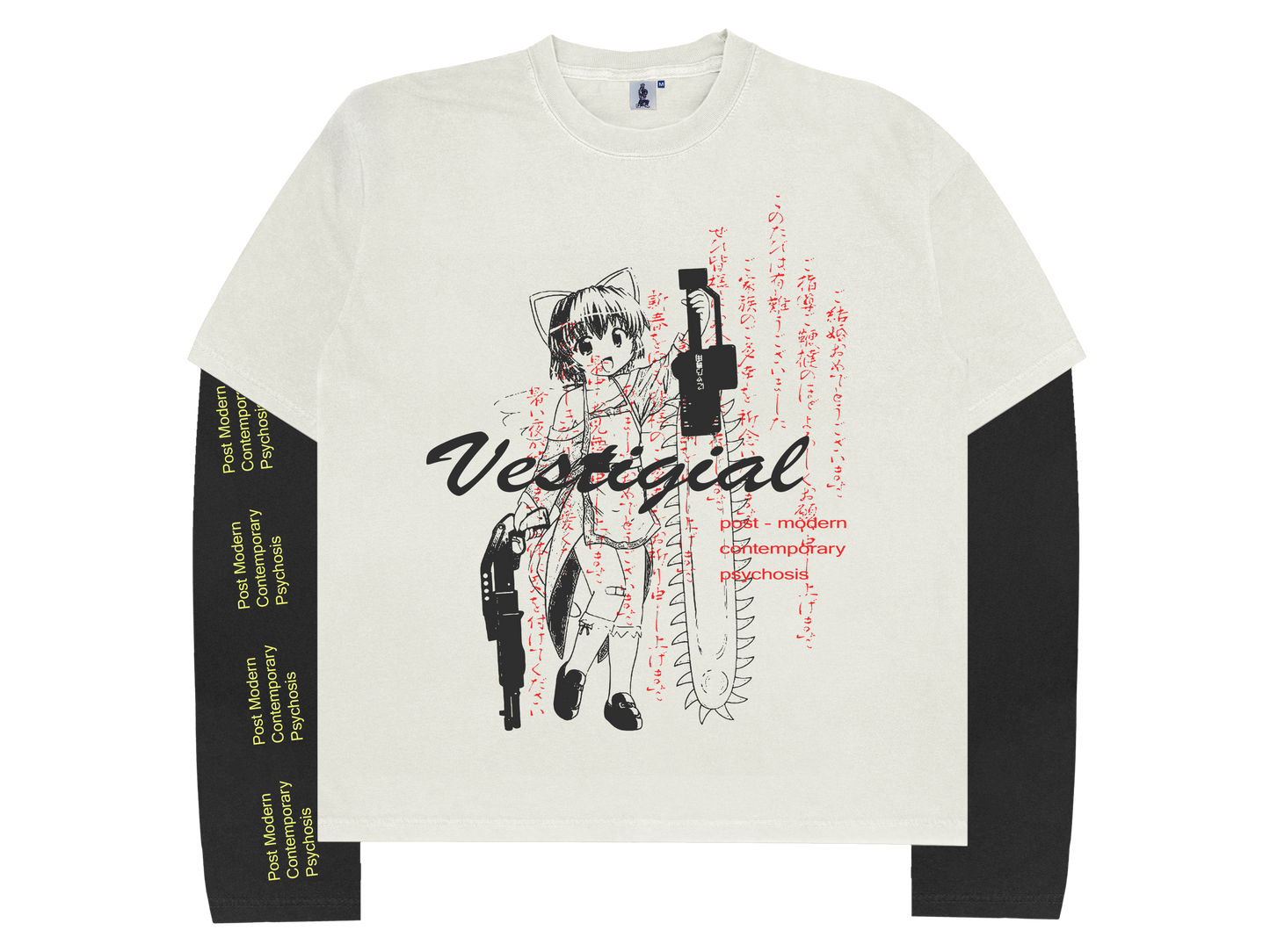 Baka-Chan Layered L/S Tee (White)