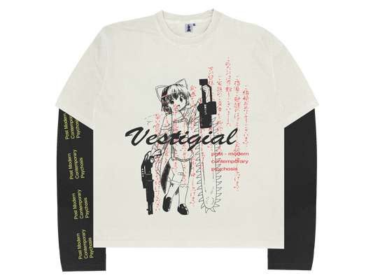 Baka-Chan Layered L/S Tee (White)