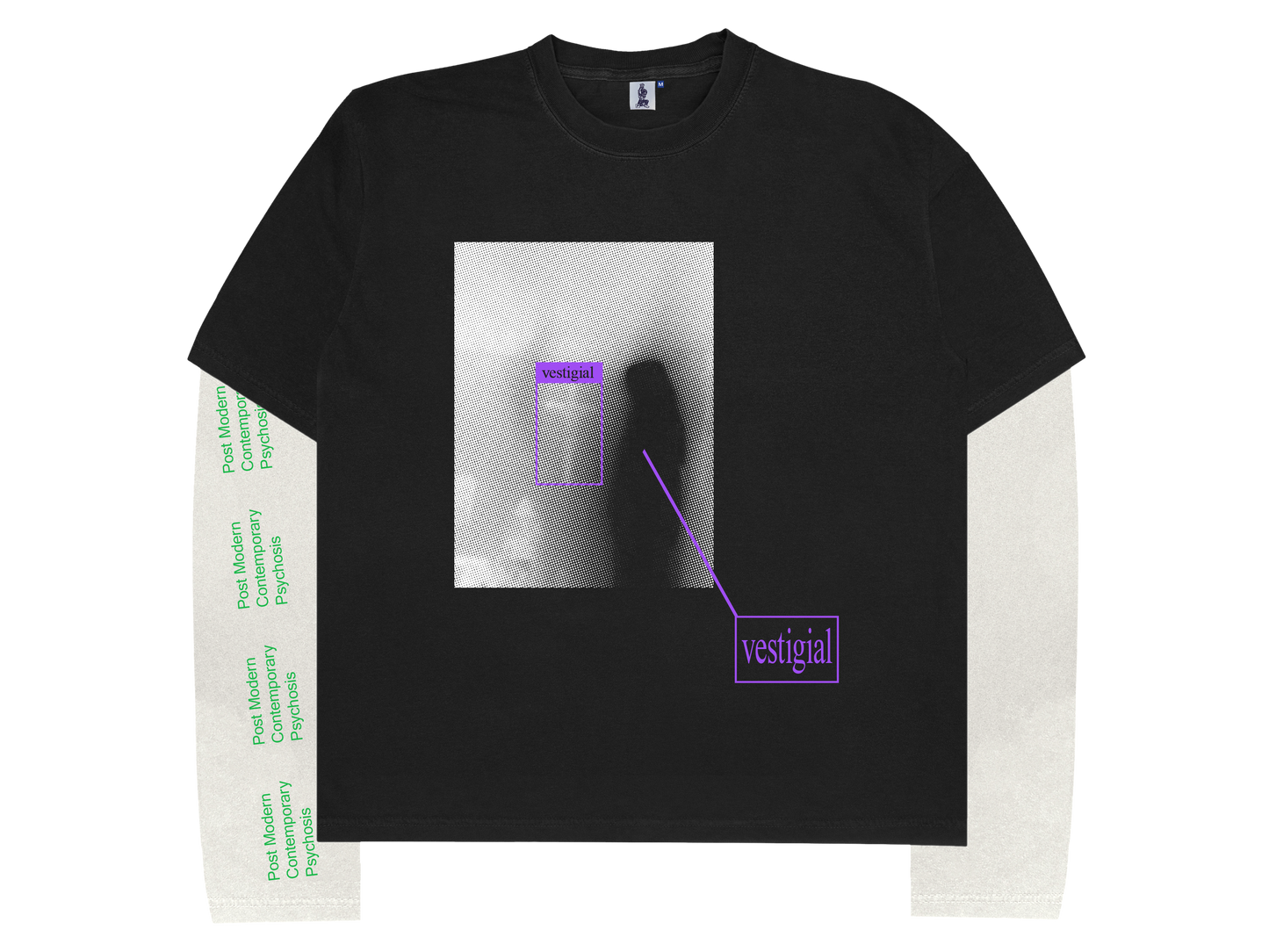 Angel Layered L/S Tee (Black)
