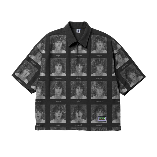 Misery Zip-Up Shirt (Black)