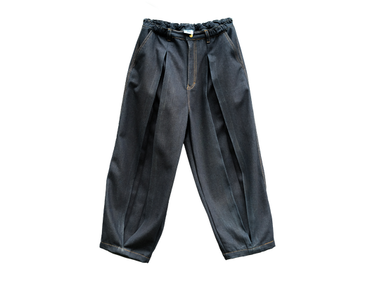 Raw Tucked Denim Pants