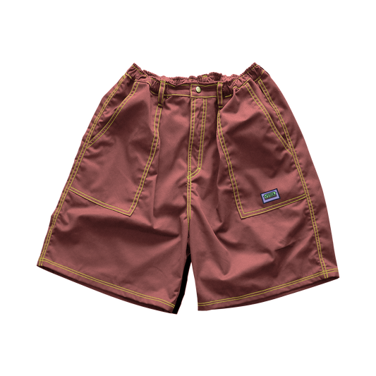 Errand Balloon Shorts - Coral/Yellow