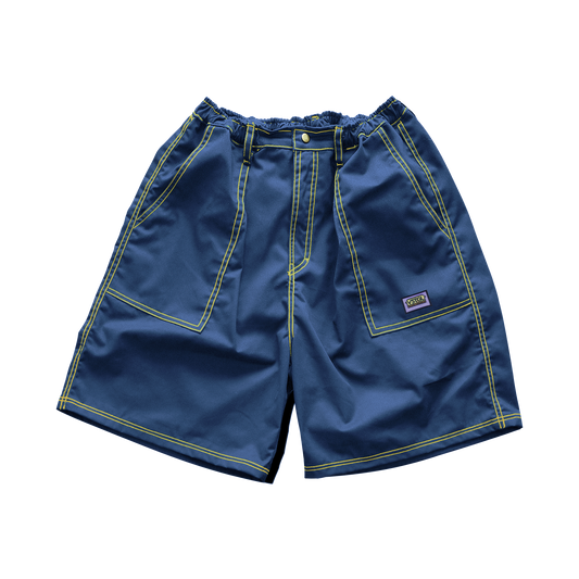 Errand Balloon Shorts - Nautica Blue/Neon Yellow