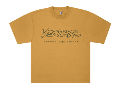 Errand Logo Tee [Suede] - Curry